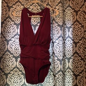 One piece bathing suit